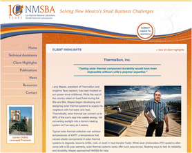 Larry Mapes, featured in an article on New Mexico SBA website